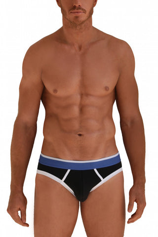 Black briefs with Azure Waistband Black briefs with Azure Waistband