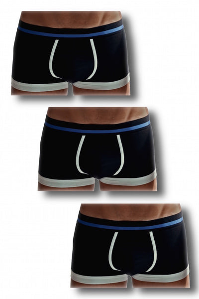 3 PACK Classic Black Boxer Briefs