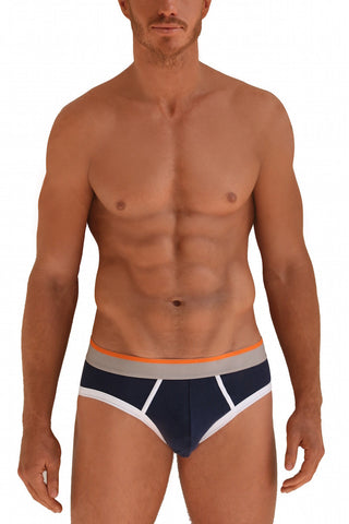 Navy & Orange Briefs Navy & Orange Briefs