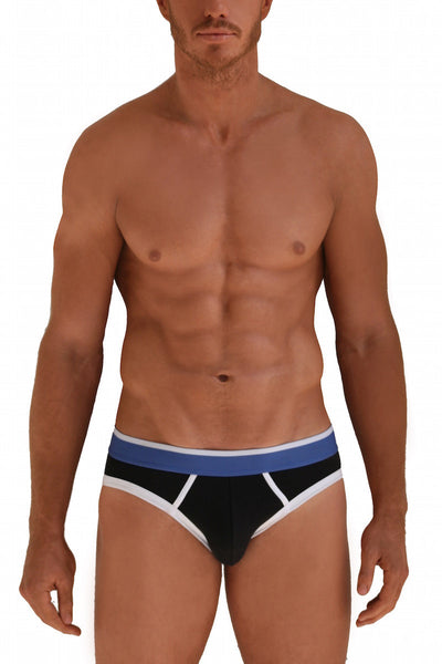 Black briefs with Azure Waistband