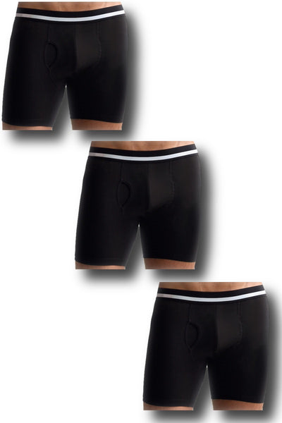 3 PACK Athletic Black Boxer Brief